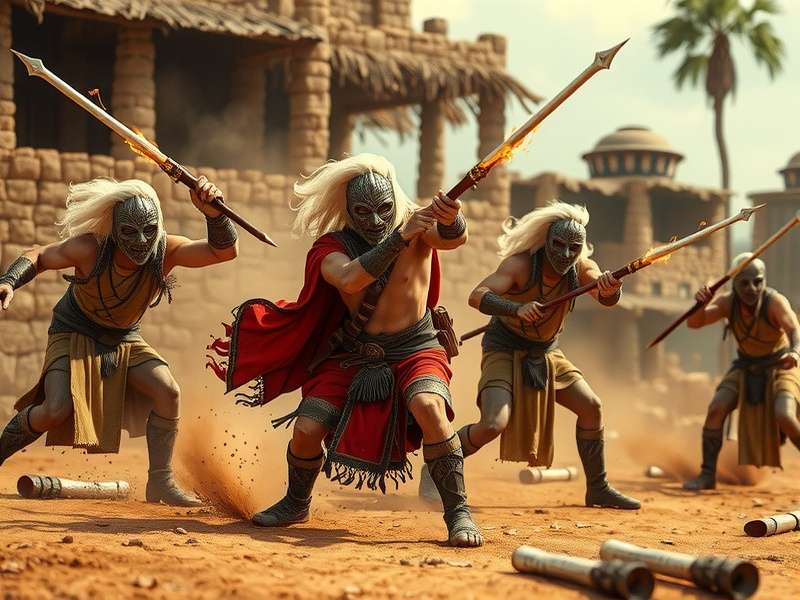 Rise Of Cumin Warriors combat scene featuring spice-powered attacks